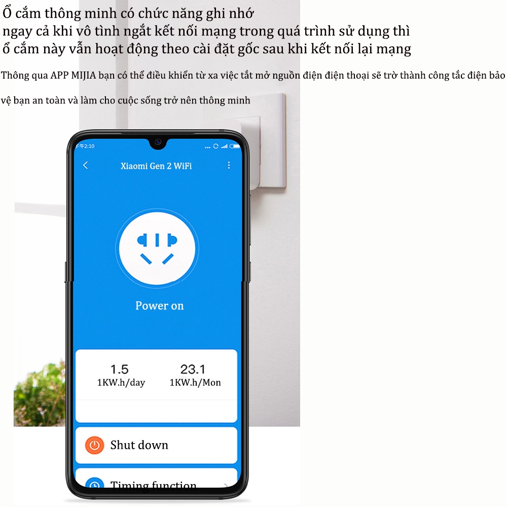 Ổ cắm thông minh điều khiển qua Wifi Bluetooth Xiaomi Mijia Gen 2 Xiaomi Gosund CP1 | BigBuy360 - bigbuy360.vn