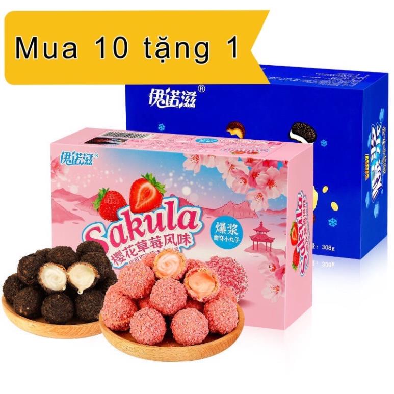 KẸO SOCOLA NHÂN KEM - THƠM NGON VỊ SỮA - ĂN VẶT NỘI ĐỊA
