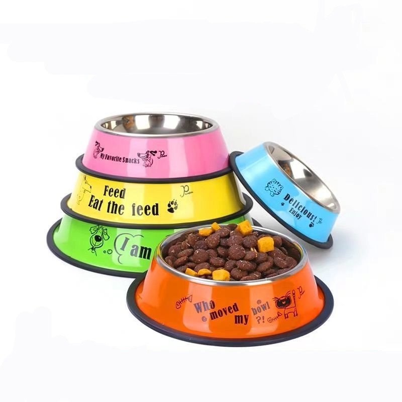 Tô ăn bằng thép không gỉ chống trượt tiện dụng cho thú cưng