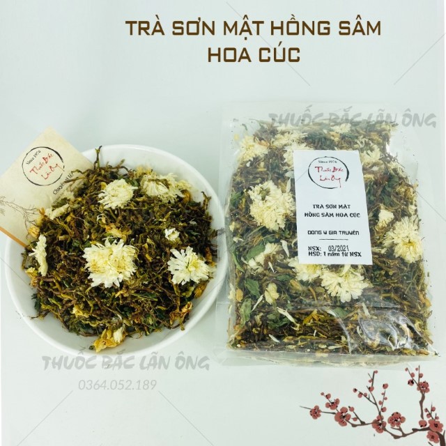 Trà Sơn Mật Hồng Sâm Hoa Cúc 200g