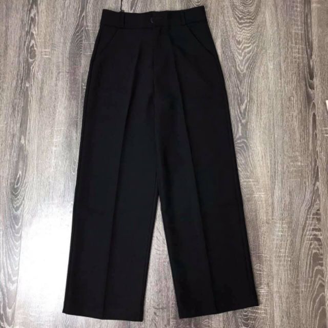 Quần suông ống rộng cúc trước 94cm/Quần culottes 94cm phong cách Ulzzang