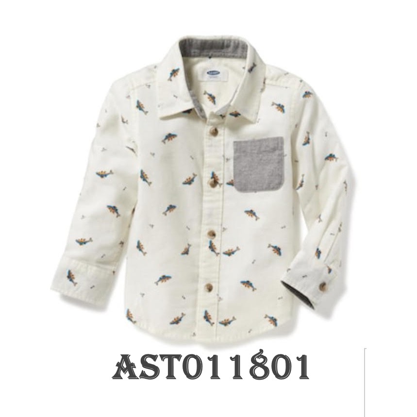 ÁO SƠ MI OLDNAVY TAY DÀI BÉ TRAI