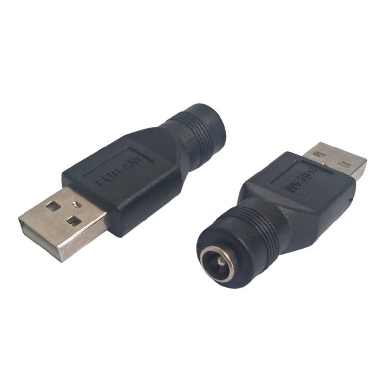 (3C) Giắc Chuyển Đổi Từ Usb Sang Dc Usb 2.0 A Male Sang Dc 5.5x2.1mm Dc Female
