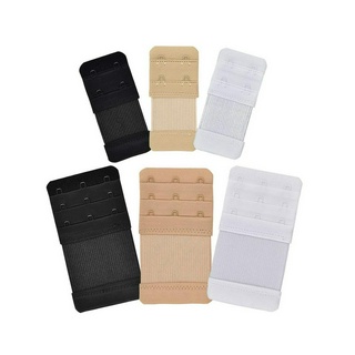 Set 6 móc nối dài 2 móc màu đen / trắng / đen / nude co giãn cho áo ngực / áo ngực / đồ lót cho phụ nữ mang thai