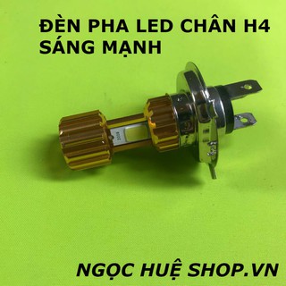 Đèn pha led chân h4-sáng siêu mạnh