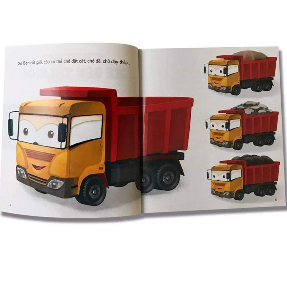 Sách Thế Giới Xe Công Trình bộ 6 cuốn