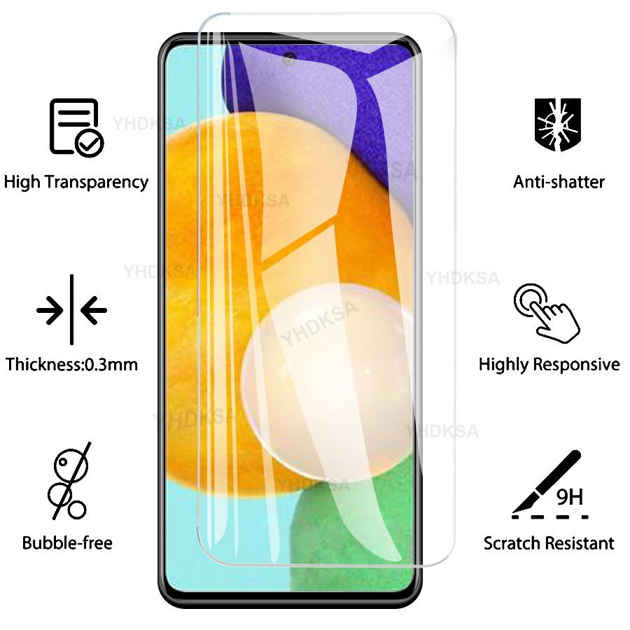 Kính Cường Lực HD Bảo Vệ Màn Hình Cho Samsung Galaxy A02 A12 A22 A32 A42 A52 A72 5G M02 M12 M32 M42 M62