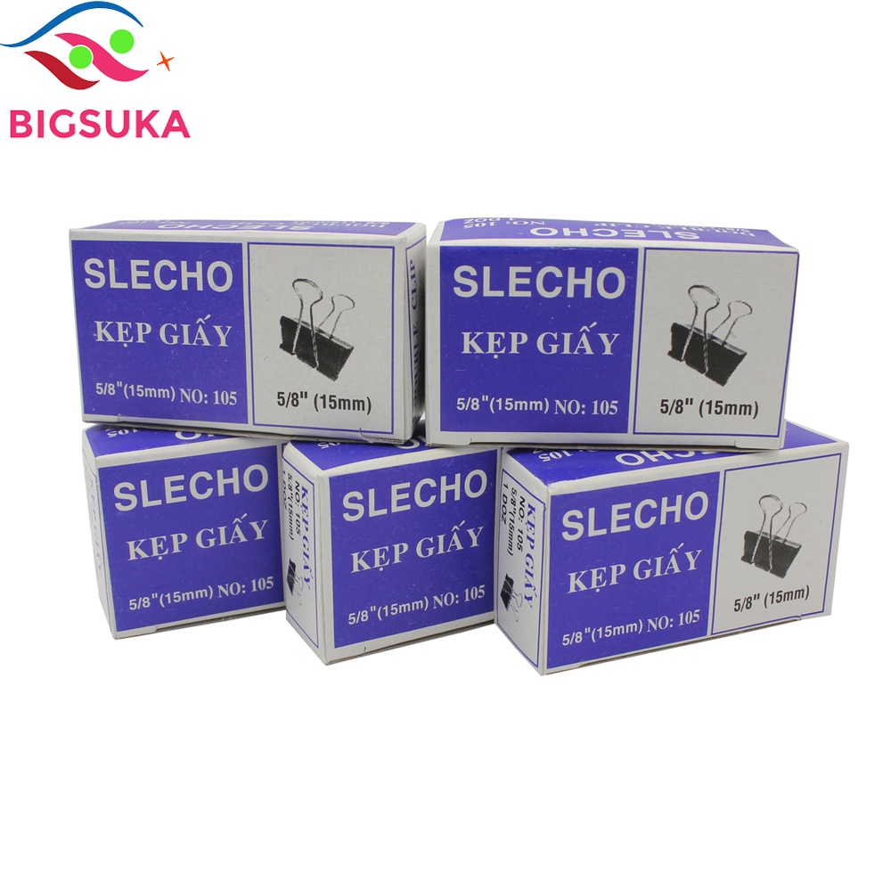 Kẹp bướm SLECHO kim loại nhỏ mini nhiều kích cỡ để bàn BIGSUKA