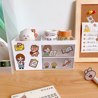 Set Sticker 4 Tấm Dán Trang Trí cô gái
