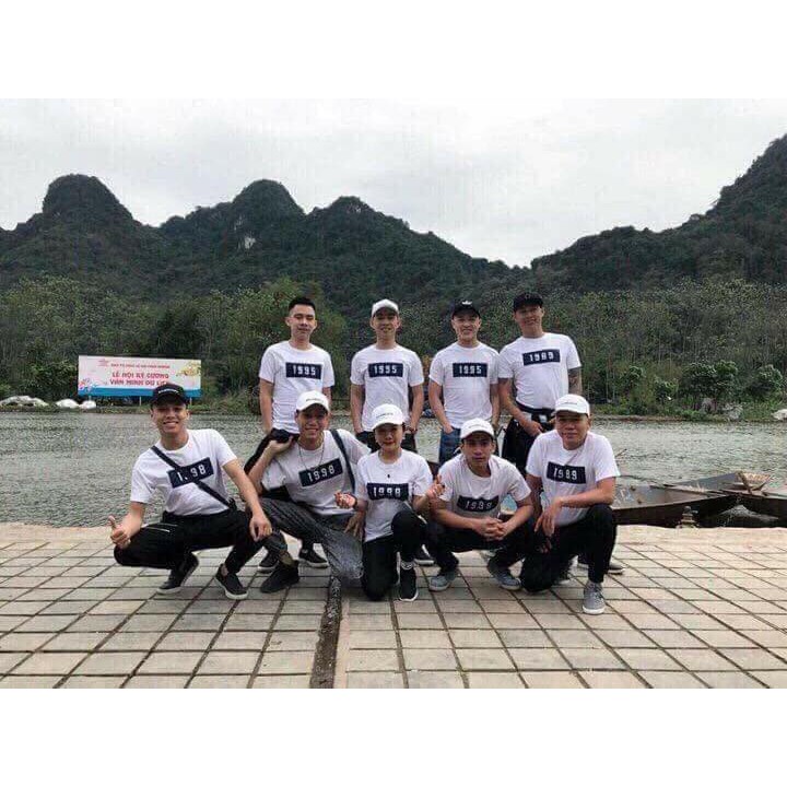 Áo Thun Đôi In Năm Sinh Theo Yêu Cầu Cho Gia Đình Nhóm Lớp