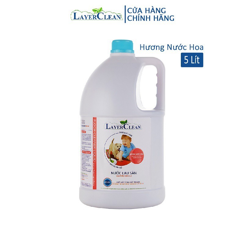 Nước lau sàn hữu cơ Layer Clean - can 5L siêu tiết kiệm