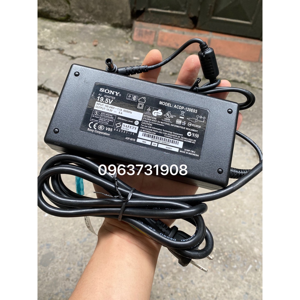 Adapter nguồn tivi sony 19.5V-6A hàng chuẩn indonesia