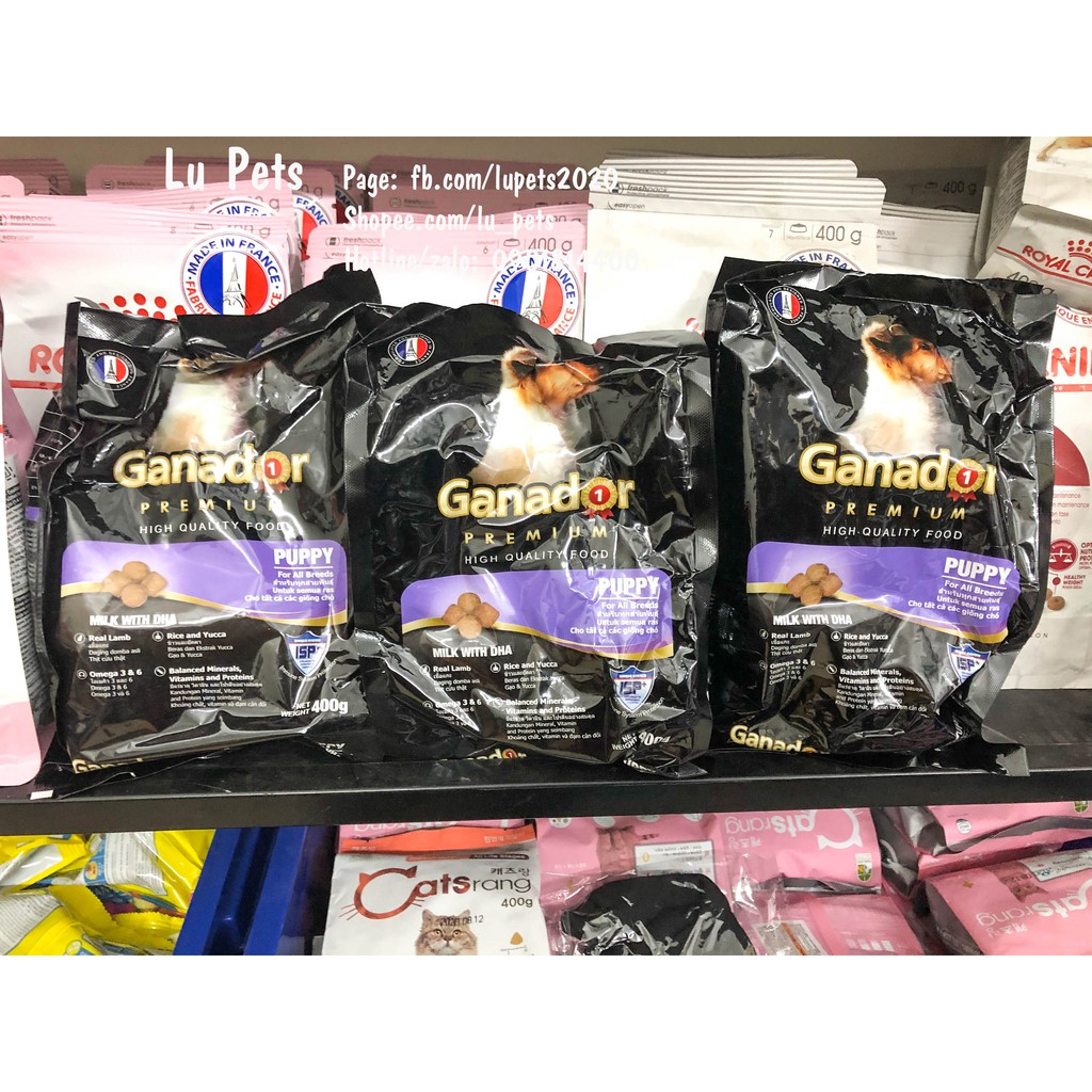 Thức ăn chó nhỏ Ganador Puppy 400g | Hạt khô cho chó con Ganador Puppy 400g