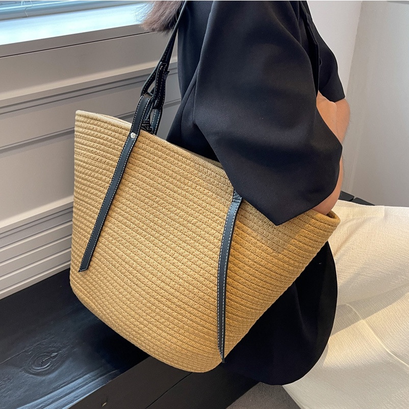 Túi đeo chéo JASMIN NOIR đan cói thiết kế đơn giản thời trang cao cấp cho nữ