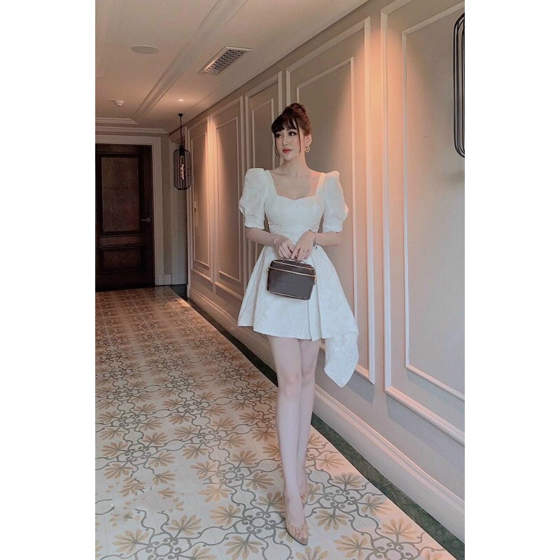 ẢNH VÀ VIDEO THẬT 10000% _ ĐẦM GẤM KÈM THẮT LƯNG