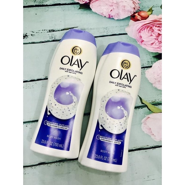 Sữa tắm Olay Daily Exfoliating With Sea Salts 700m