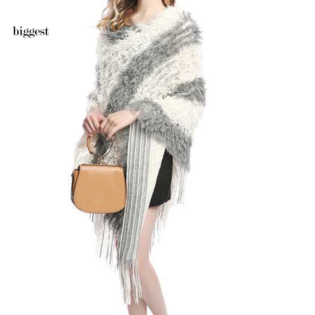 BGT Áo choàng dệt kim dáng rộng màu trơn cho nữ hàng ngày
 | BigBuy360 - bigbuy360.vn