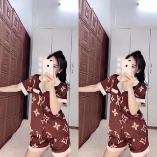 Pijama lụa bộ cộc ( sỉ lẻ ib, ib chọn mẫu)