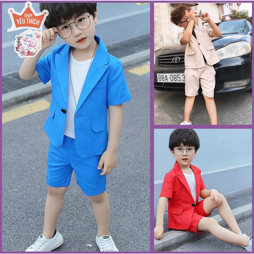 Bộ Vest cho Bé Trai hàng thiết kế riêng với Phong Cách Hàn Quốc Cao Cấp,cho bé bảnh bao ,đáng yêu Sét Vest T3