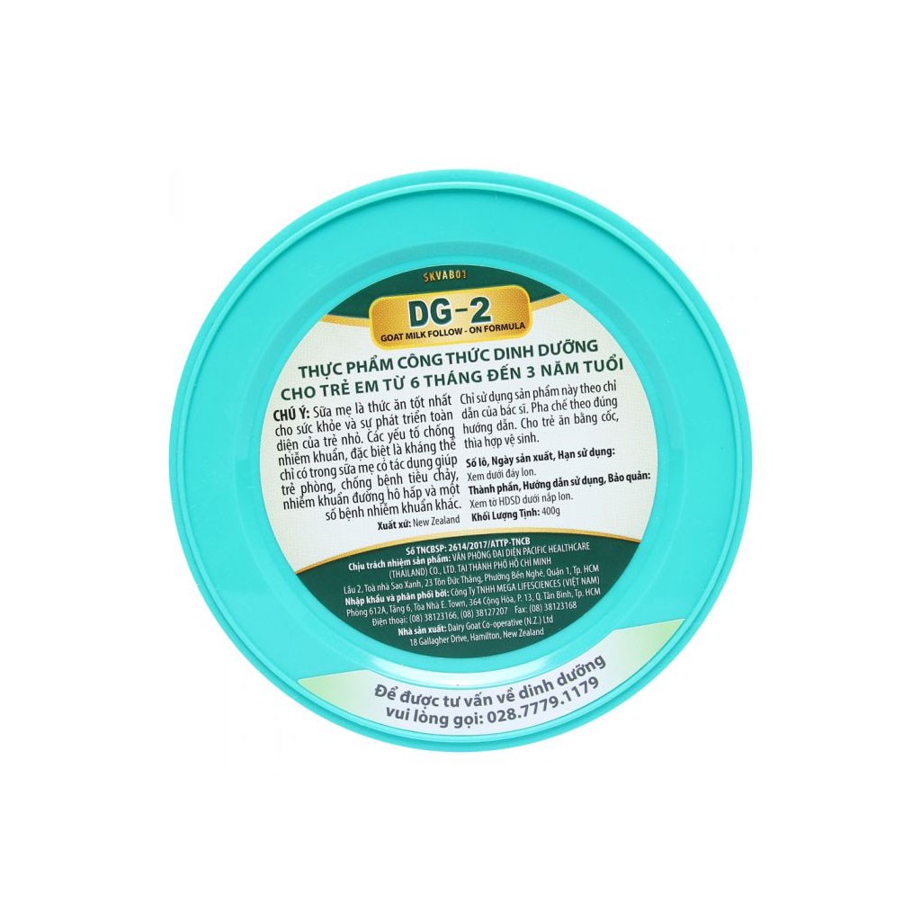 SỮA DÊ CÔNG THỨC DG 1/2/3 400G/800g DATE 2025