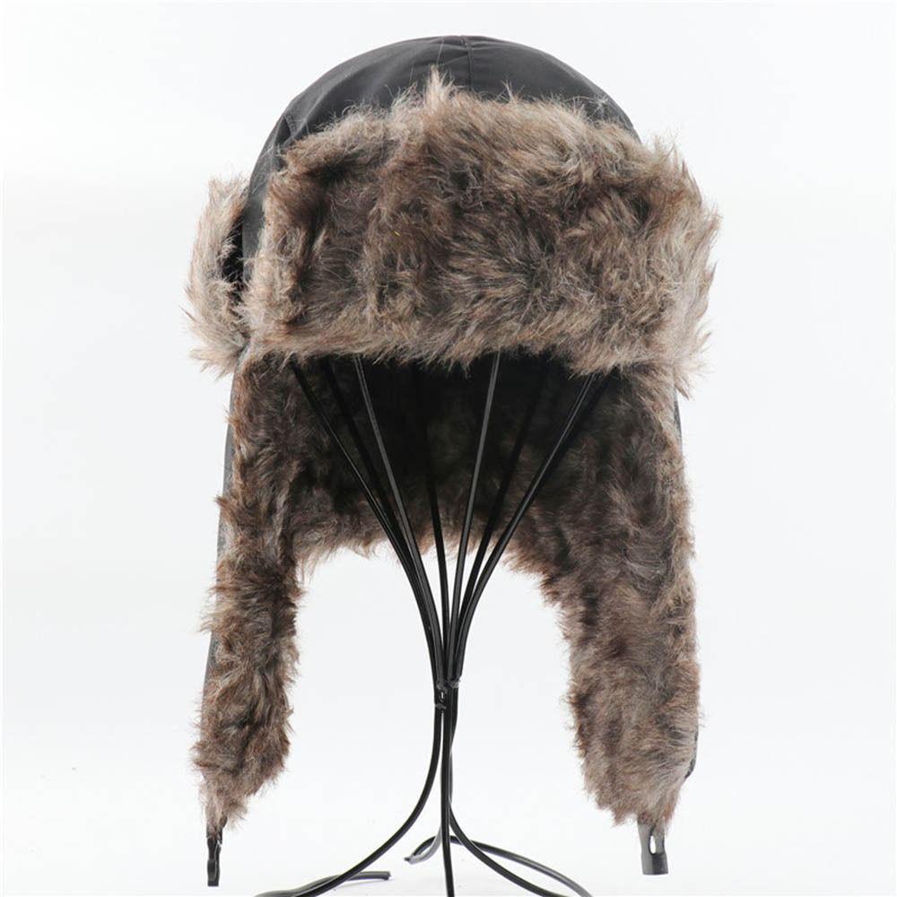 Mũ Bomber Lông Giả Chống Gió Giữ Ấm Ngoài Trời Cho Nam Và Nữ