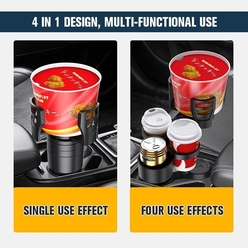 Giá Đỡ Cốc Nước 4 Trong 1 Đa Năng Điều Chỉnh Được Cho Xe Hơi