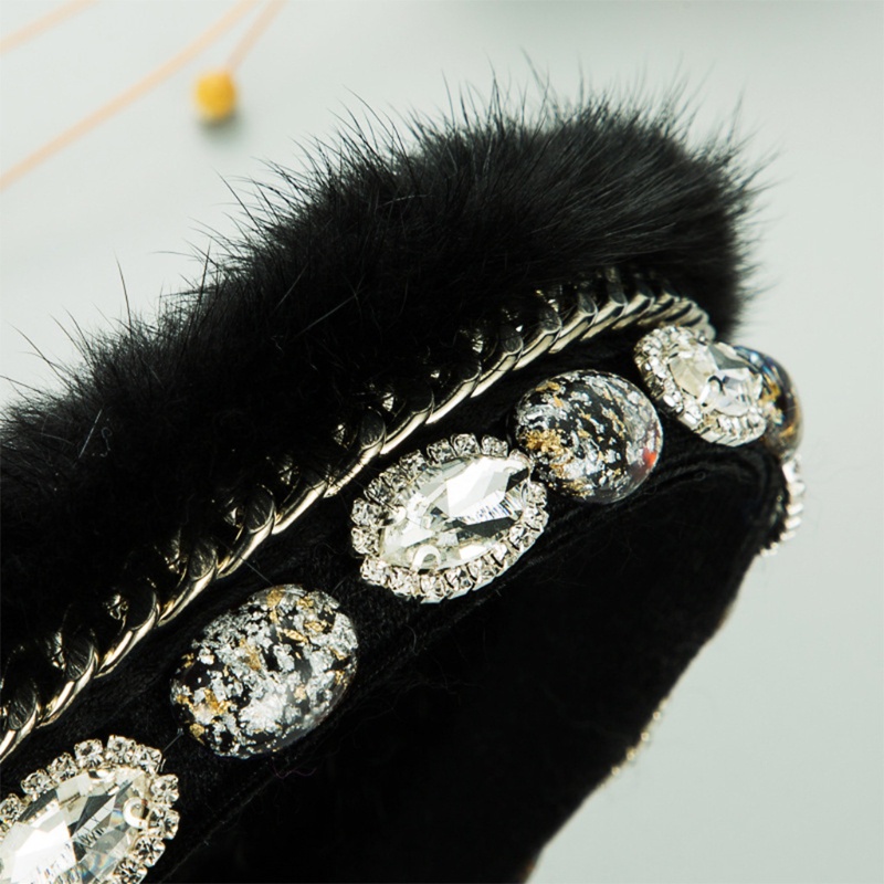 Băng Đô Nhung Phong Cách Baroque Cho Nữ