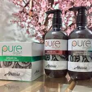 Combo dầu gội xả Abania argan 500ml và hấp ủ tóc Abania argan 500ml