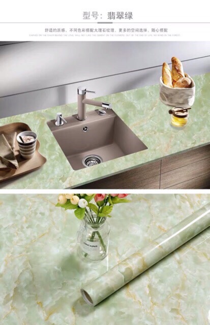 5m decal dán mặt bàn ăn, kệ bếp chống nước chịu nhiệt khổ 60cm | BigBuy360 - bigbuy360.vn