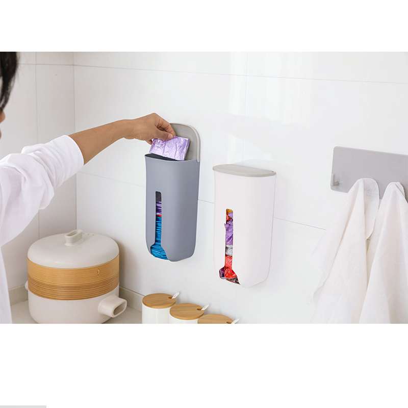 Hộp nhựa đựng túi rác treo tường tiết kiệm không gian tiện dụng