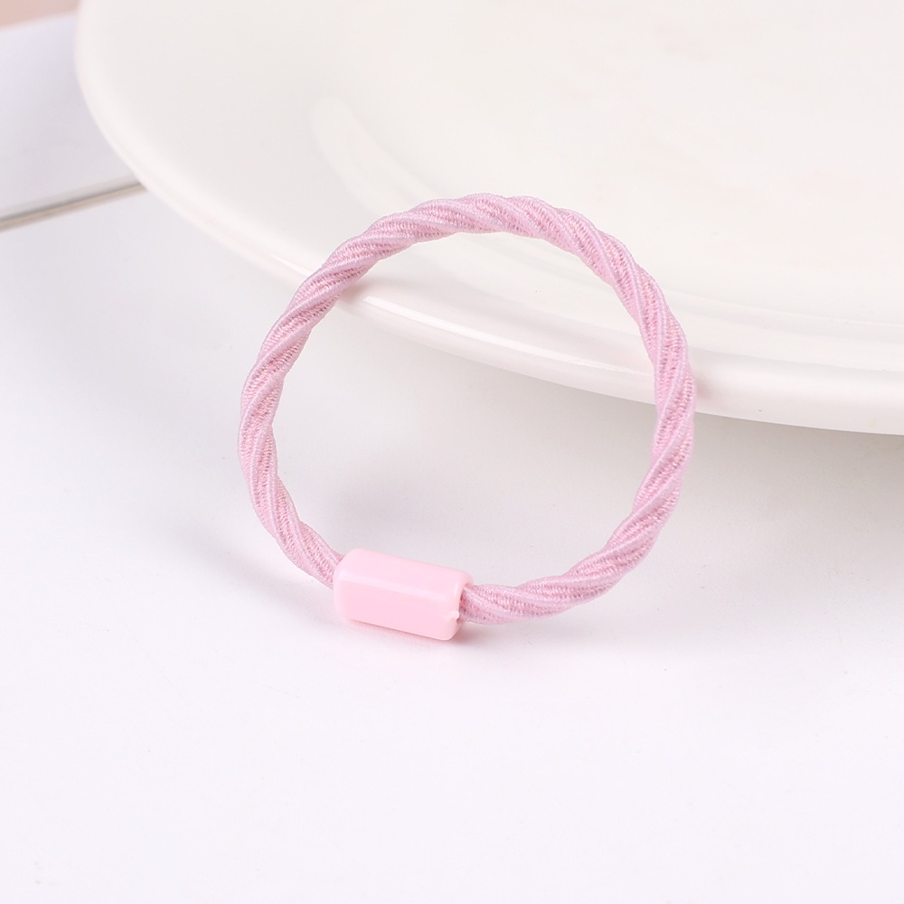 1 Dây Buộc Tóc Cao Su Mềm Mỏng Co Giãn Nhiều Màu Sắc Tùy Chọn Đơn Giản Không Đau Cho Bé Gái
