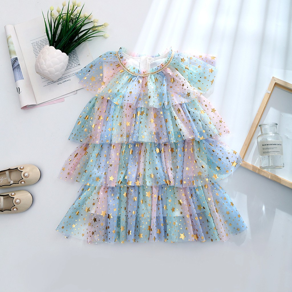 Đầm Công Chúa Xinh Xắn Cho Bé Gái Từ 3-8 Tuổi