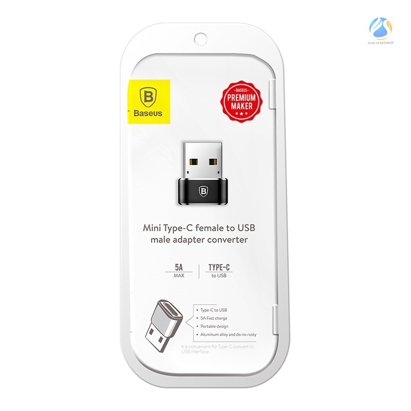 Thiết bị chuyển đổi Baseus từ đầu cắm USB sang cổng cắm USB OTG Type C