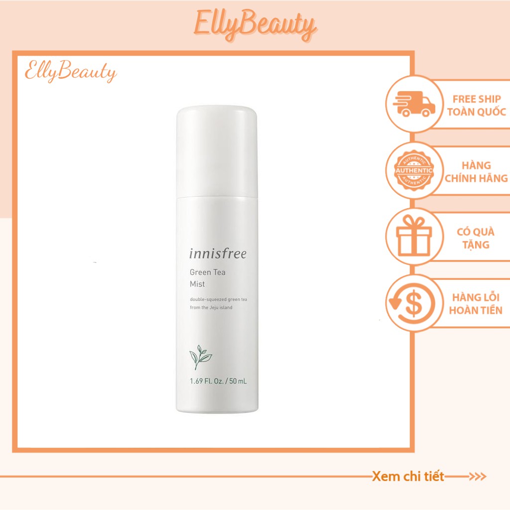 XỊT KHOÁNG DƯỠNG ẨM -INNISFREE -Nước Xịt Khoáng Innisfree 50ML + 150ML Dưỡng ẩm chuyên sâu