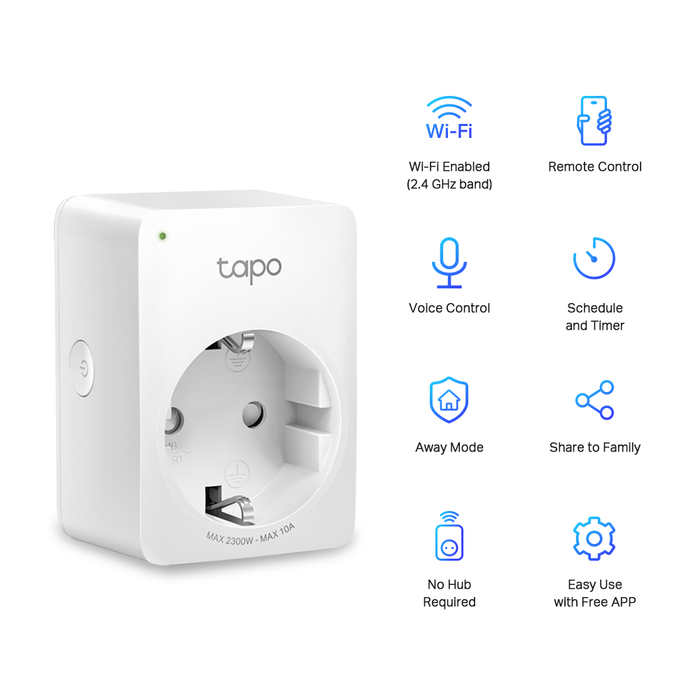 Ổ Cắm Wifi Thông Minh Tp-Link Tapo P100 Tplink Mini