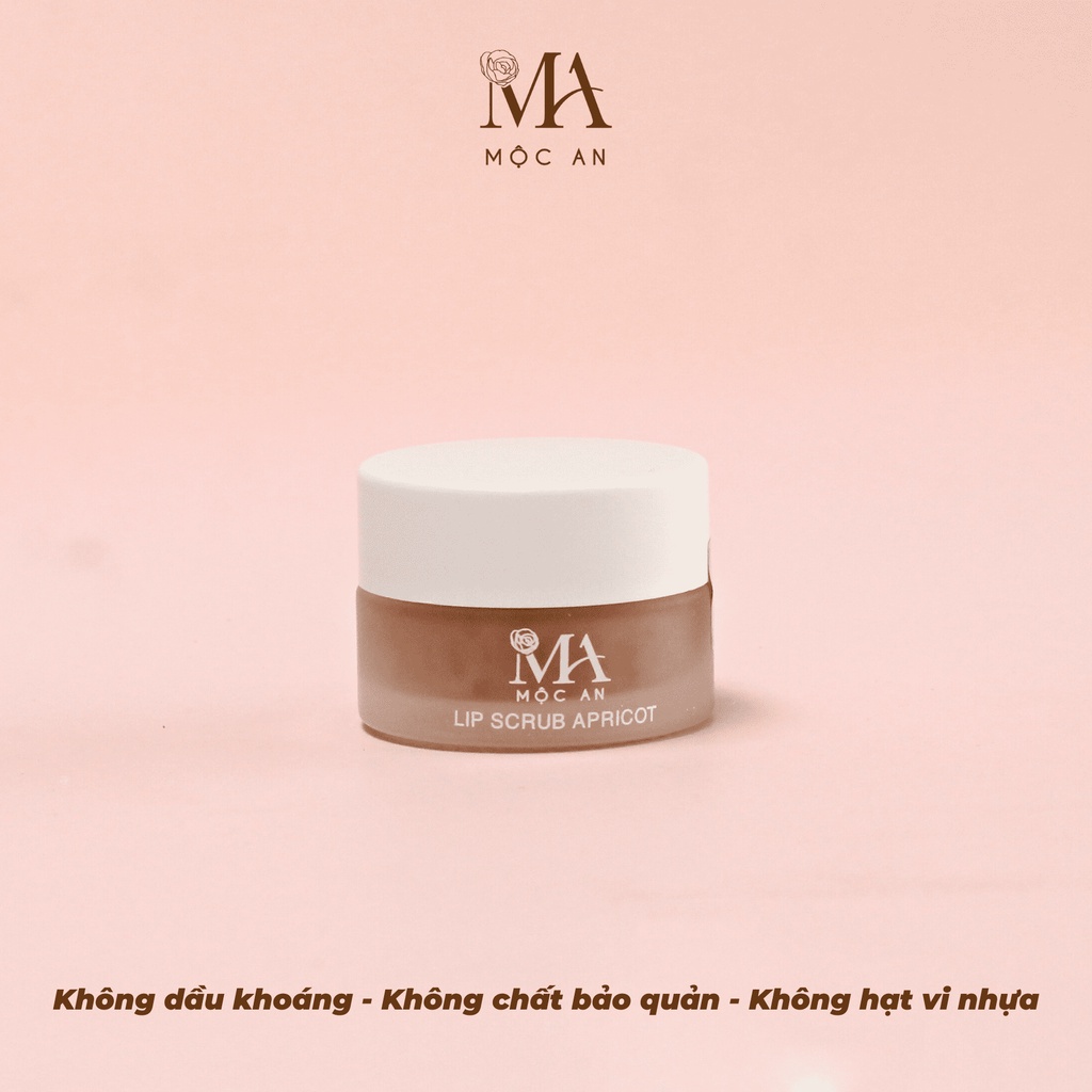 Sáp Tẩy Da Chết Môi Lip Scrub Apricot Mộc An Cho Một Đôi Môi Căng Mọng, Mịn Màng Mini Size 7G