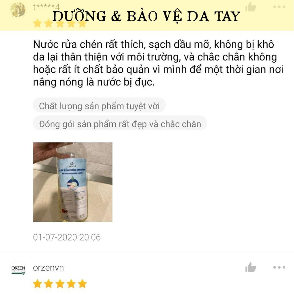 Nước rửa chén sinh học (có ưu đãi), nước rửa chén hữu cơ, Quê Một Cục, 1 lít