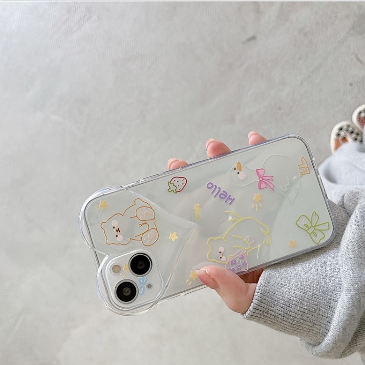 Ốp lưng iphone Ốp Điện Thoại Họa Tiết Trái Tim Lớn Hoạt Hình Cho iphone/xs/7/8/Pro/Max/Mini 13PRO Dinuo case
