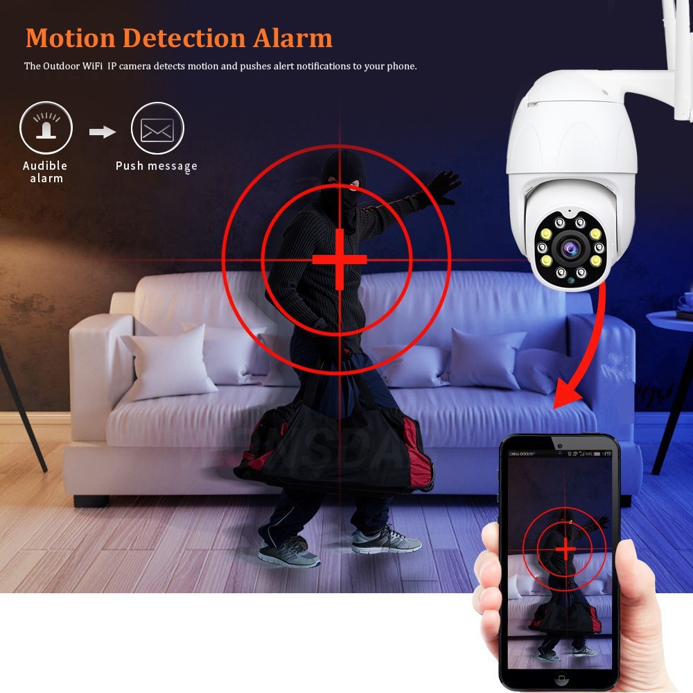 CAMERA WIFI NGOÀI TRỜI YOOSEE PTZ XOAY 360 ĐỘ | 30003