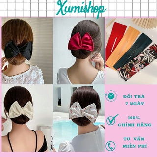 [MẪU MỚI NHẤT] Phụ Kiện Búi Tóc Nơ Hàn Quốc Thời Trang Cuốn Nơ Xoắn Củ Tỏi Xinh Đẹp Mẫu Mới Nhất 2021 Xumishop