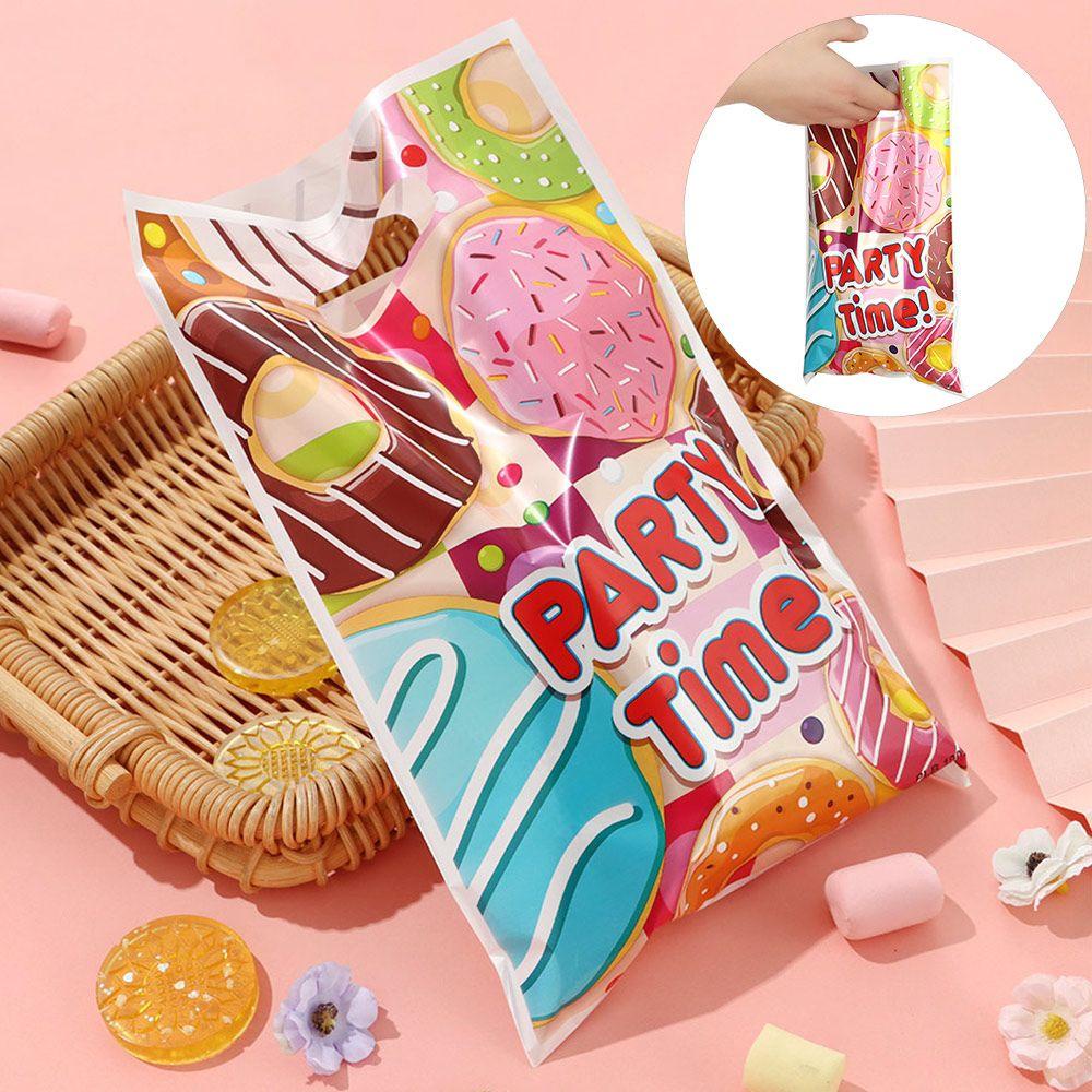 Bộ 10 Túi Đựng Quà Sinh Nhật Kích Thước Nhỏ In Hoạt Hình Dễ Thương