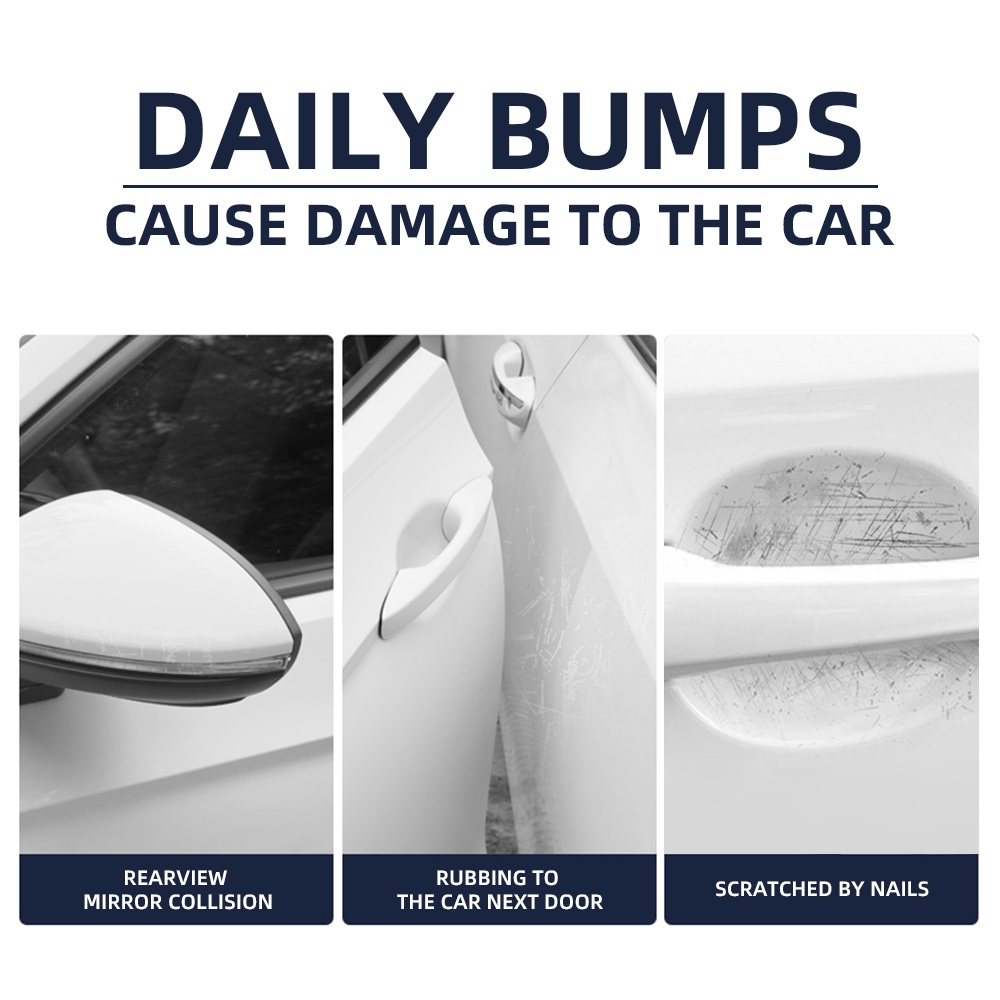 Bộ 4/8 Miếng Dán Tay Cầm Cửa Xe Hơi Bằng Silicon Chống Trầy Cho Toyota GR GAZOO Racing