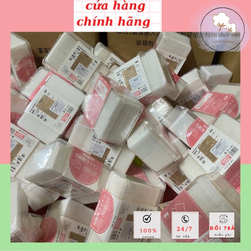 Bông Tẩy Trang MINISO 1000 Miếng Bản Chuẩn Nhật Mặt Nạ Bông Toner