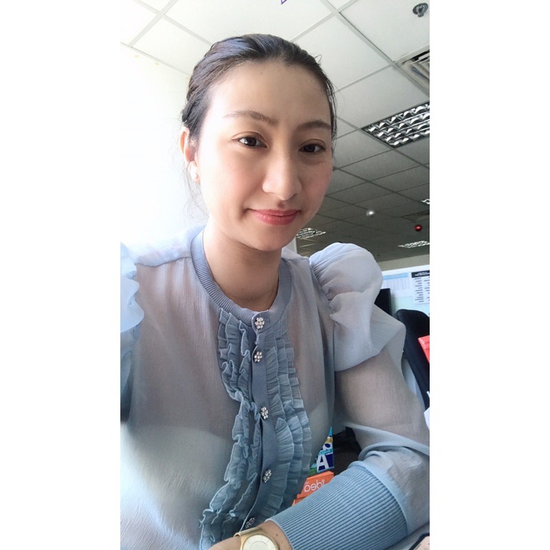 Áo zara len  phối tay voan  auth sz M