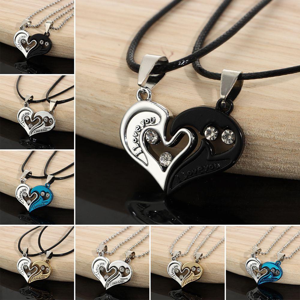 EUTUS Dây Chuyền Tình Bạn Mặt Trái Tim Khắc Chữ Best Friends