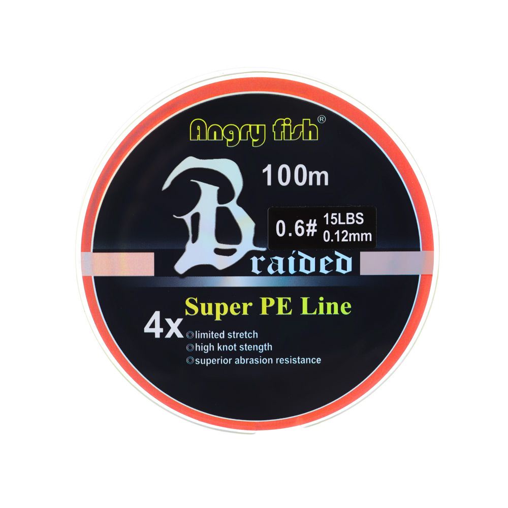 Cuộn Dây Câu Cá PE Bện 4 Sợi 100m Chống Mài Mòn Nhiều Màu Sắc