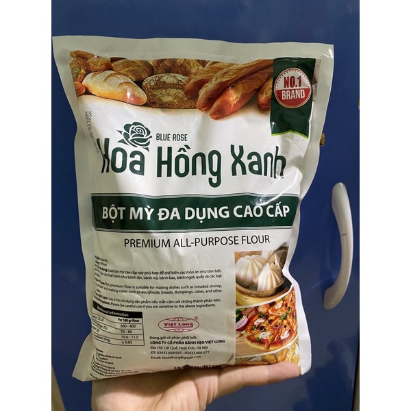 1kg Bột mì Bông Hồng Xanh cao cấp làm các loại bánh (có bán sỉ)