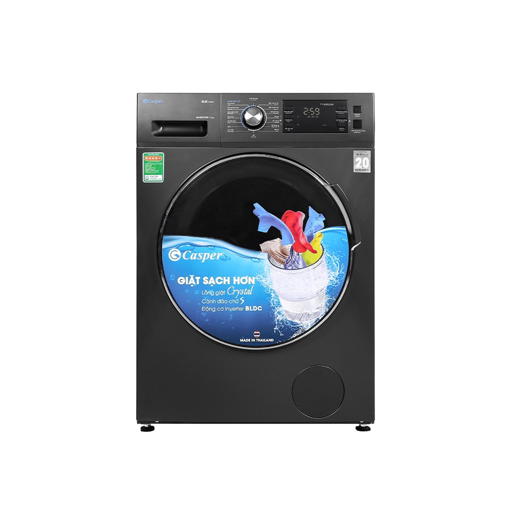 Máy giặt Casper Inverter 12.5 kg WF-125I140BGB