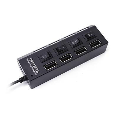 Hub USB 4/7 cổng hình ổ điện có công tắc