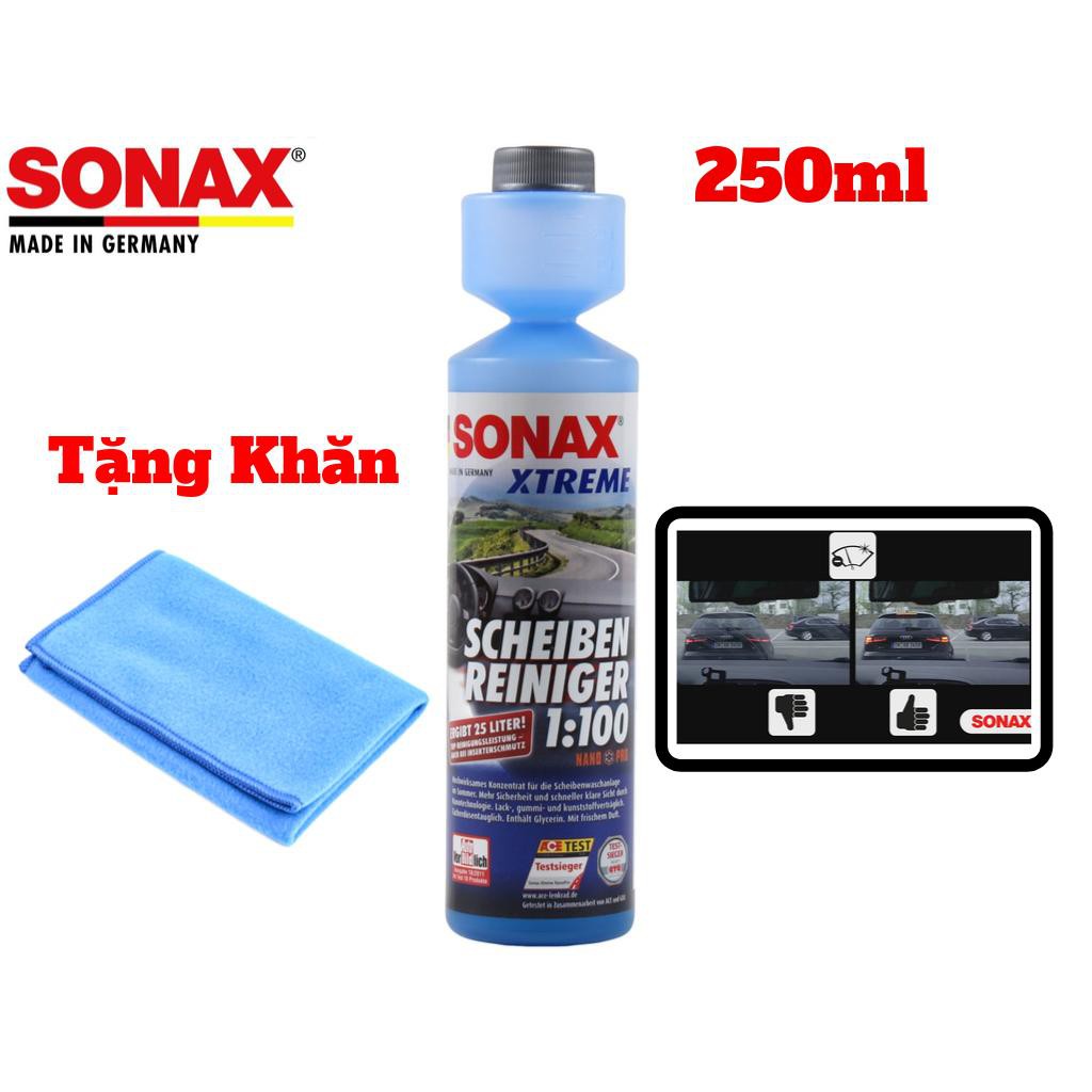 Nước Rửa Vệ Sinh Kính Lái Sonax Xtreme Clear View NanoPro 271141 250ml Tặng Khăn
